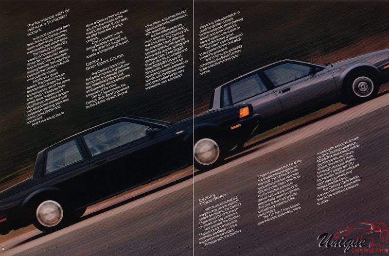 1986 Buick Brochure Page 1